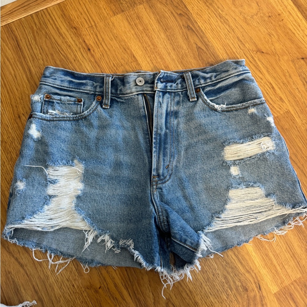 Distressed Denim Abercrombie Shorts